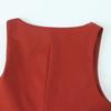 Spring 2025 Women's Versatile Slim Solid Sleeveless Button-Embellished Top