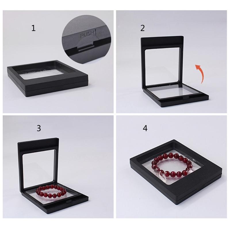 Challenge Coin Display Stand 3D Floating Transparent Phone for Case Jewelry Specimen Military Medal Stand Frame