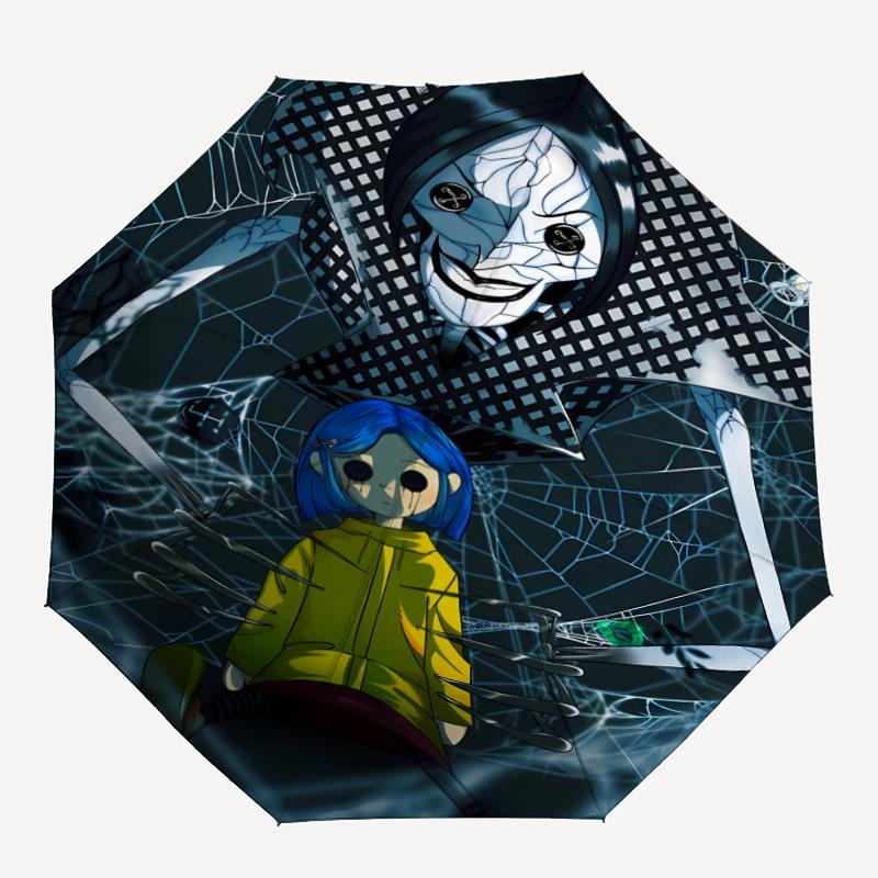 1pc Coraline (2) Umbrella, Sun Protection, And UV Shielding. It Has Eight Sturdy Ribs for Outdoor Use And Perfect Gift