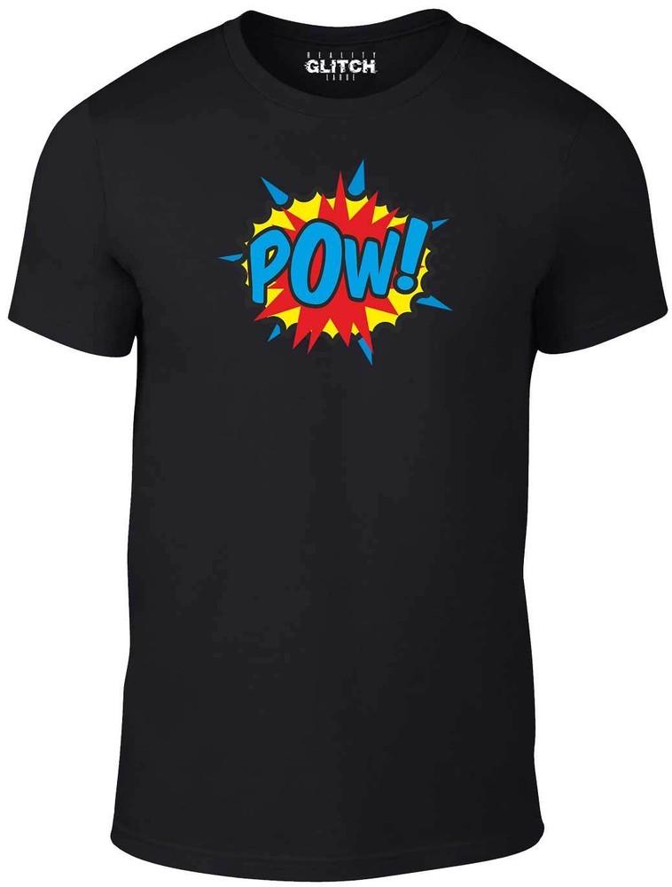Pow ! T Shirt - Cool Retro Pop Art Comic Book Comics Big Bang Superhero T Shirt