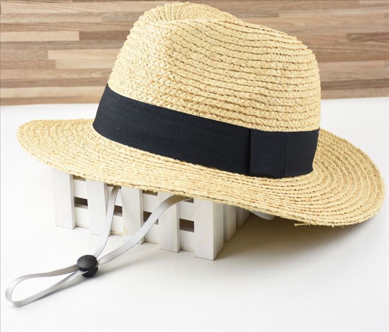 Raffia Straw Hat Large Head Circumference Panama Hat Multi-head Circumference 63cm Straw Hat Import Raffia Hat Large Hat