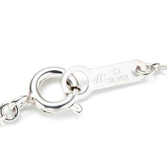 Gift Wrapped Open Heart Pendant Necklace with July 4C [Set] 4℃ Women's Ruby, Birthstone, (111614121813)