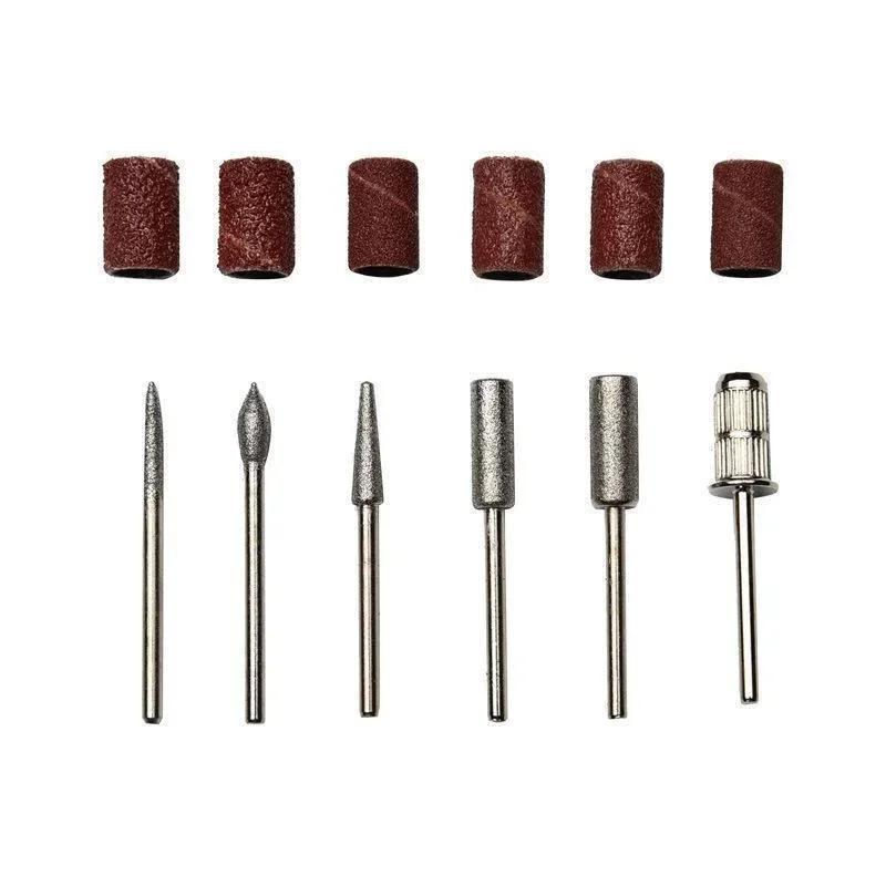 Nail Drill Bit Set 6-piece Milling Cutter Polishing and Removing Accessories As Dead Skin Tools Foot Therapy Nails Art Supplies