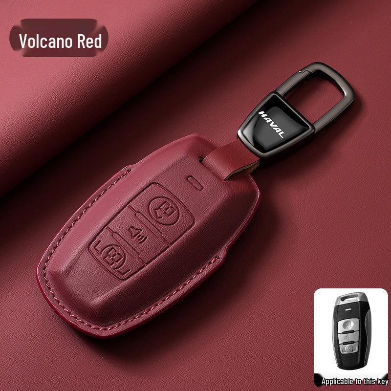 Universal Genuine Leather Key Cover for Great Wall Haval H6, H2M6, Big Dog, Menglong F7