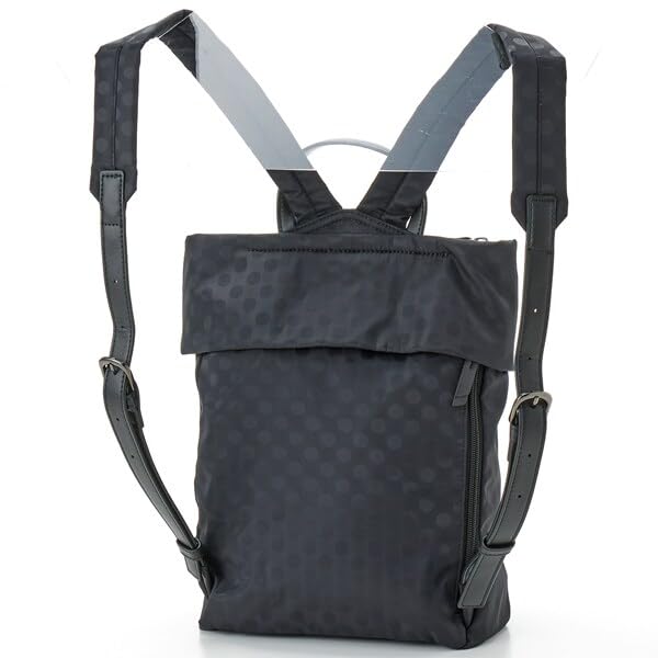 dot jacquard recycled leather combination backpack 2001015SC Greige [Isaac] Water-repellent (26)