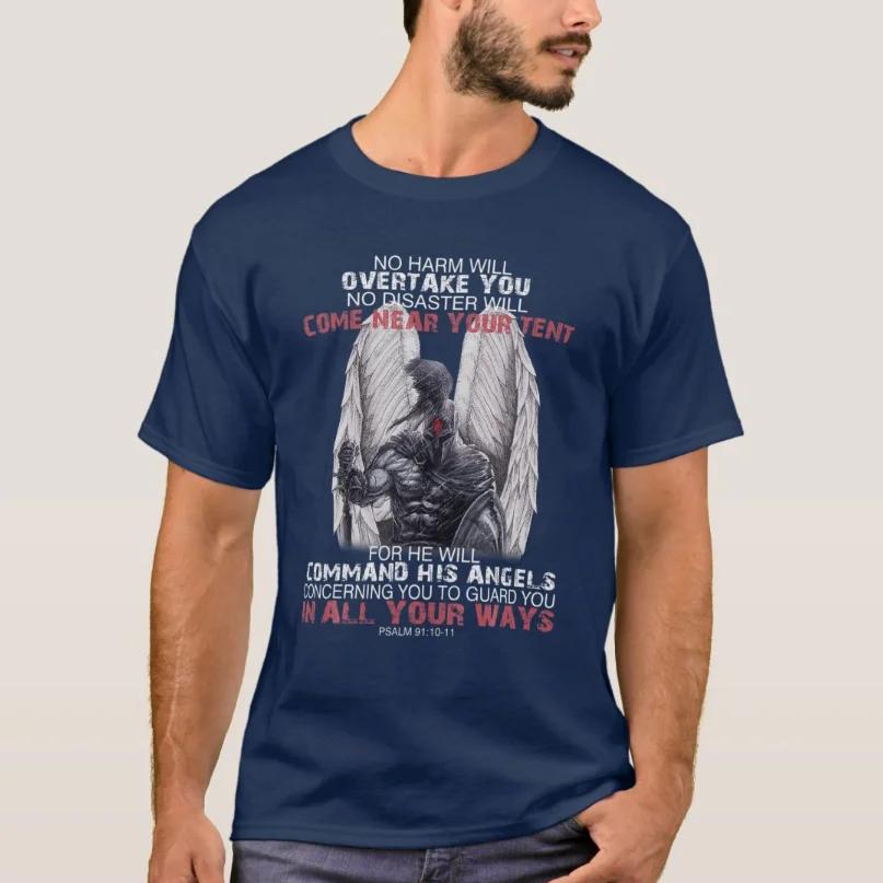 Christian Bible Verse Inscription Knights Templar TShirt 100 Cotton ONeck Summer Short Sleeve Casual Mens Tshirt Size S3XL