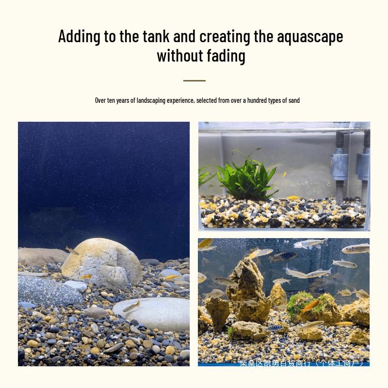 Naturalny piasek i kamienie strumieniowe do akwariów z żółwiami - Podłoże i dekoracja do akwarium