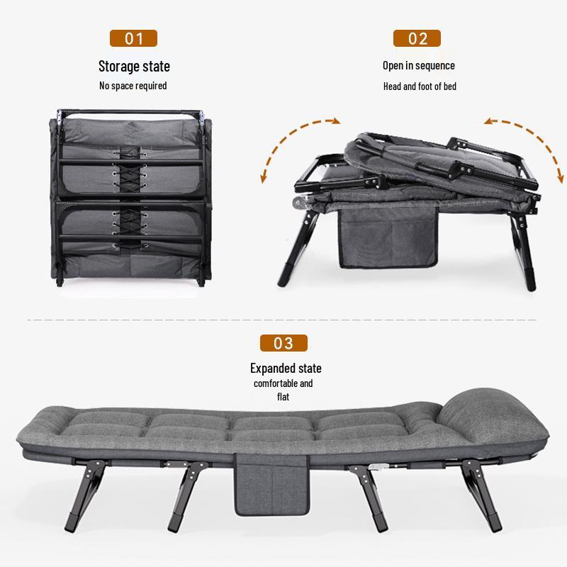 Compact Folding Bed for Office, Camping, or Hospital Use