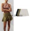 Summer New Arrival Sweet Petite Short Dress Cake Dress Pleated Laminated Decoration Mid-Waist Culottes 4661504