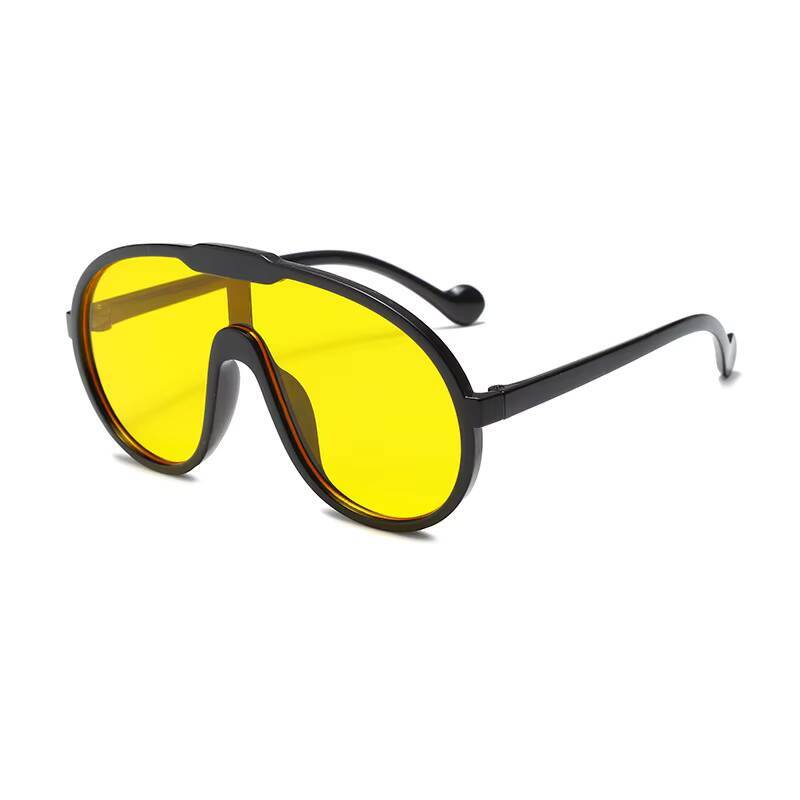 2026 UV400 Children's Fashion Shows Large Frame Integrated Fashionable Cute Sunglasses Men's And Women's