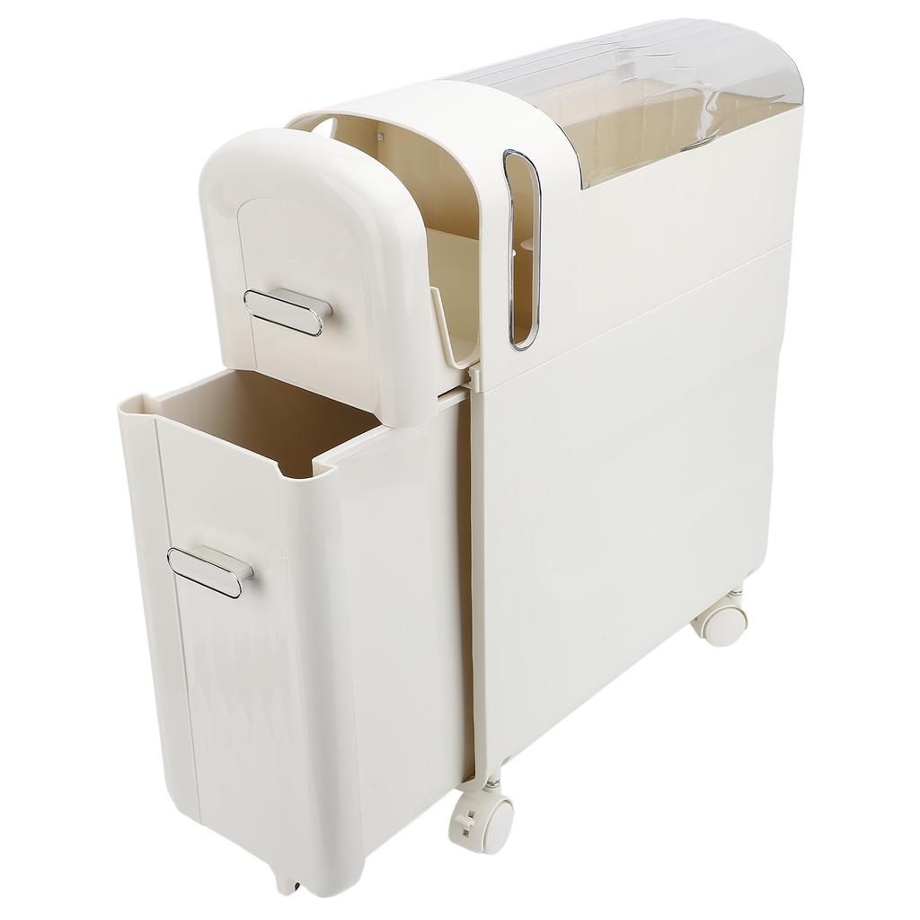 Narrow Storage Cabinet Multipurpose Modern Simple Design Drawer Type 2 Tier Slim Bathroom Storage Cabinet for Bathroom Kitchen