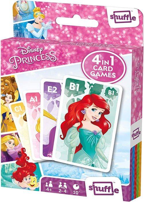 Shuffle Card Game 4 Disney Princesses 1 Box of 32 Pieces