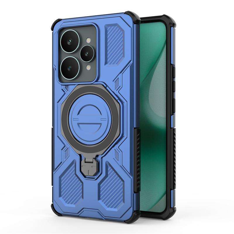 Magnetic Wireless Charge Cover For Realme 15 5G Phone Holder Armor Back Case For Realme 15 Pro Cover For Realme 15 Case 6.8 Inch