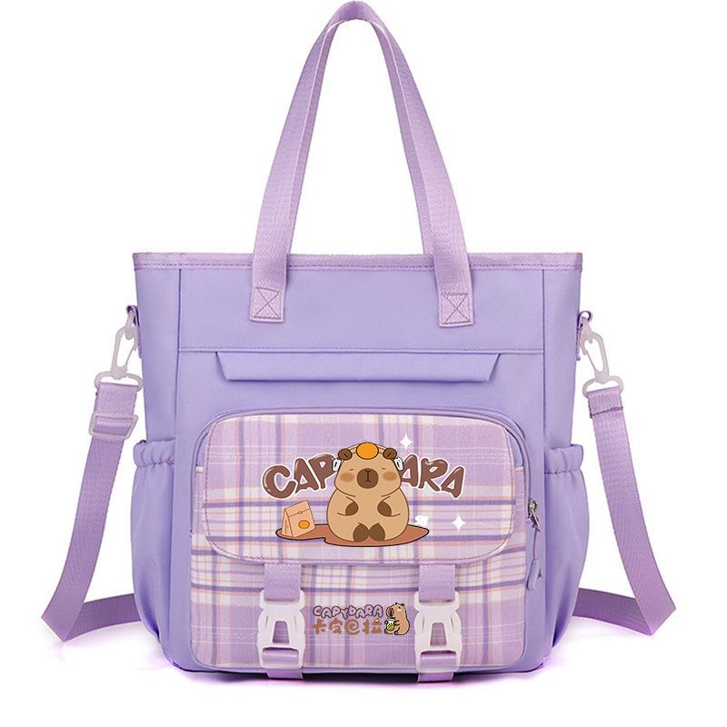 make-up class tote bag capybara large-capacity shoulder bag, primary school students, junior high school men's and women's high-value messenger bag