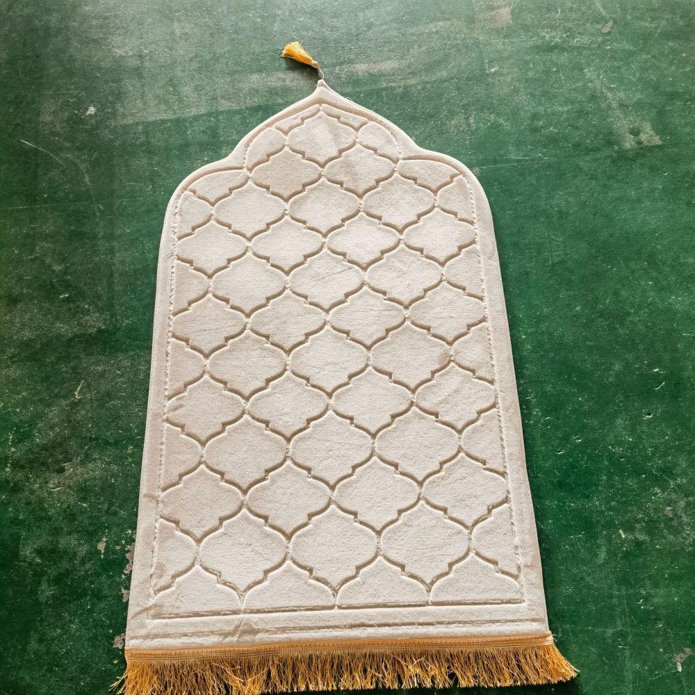 Flannel Prayer Mat Irregular Floor Carpets Portable Prayer Rug