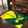 Norwich City Custom Crystal Velvet Rug, Personalized Name Text Print, Football Logo Soft Non‑Slip Floor Mat Home Decor Gift