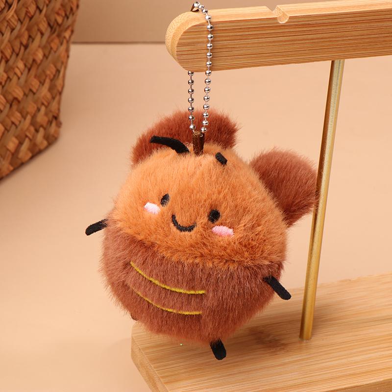 

Мультяшный таракан плюшевый брелок чучело кукла брелок прекрасный рюкзак кулон автомобильный держатель ключей украшение пара подарки