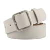 Womens Korean Stylish Vintage Pu Leather Belt Featuring Square Buckle Design