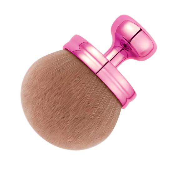 

Кисть для макияжа в форме гриба с ручкой, многофункциональная кисть-аппликатор для автозагара, синтетическая рассыпчатая пудра, румяна, кисть для лица и тела розовый