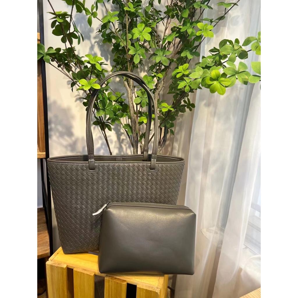 2026 New handwoven bag large capacity leather women's bag soft leather shoulder handbag women's bag