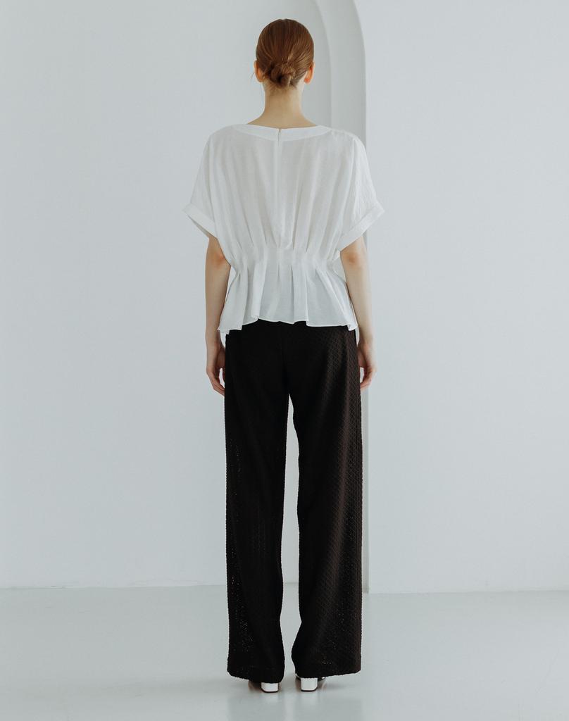 GIEMAR Lace Banding Pants Black