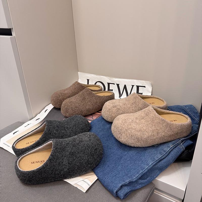 Lazy wind retro inner height-increasing slippers women wear new lazy one-pedal bag head half slippers