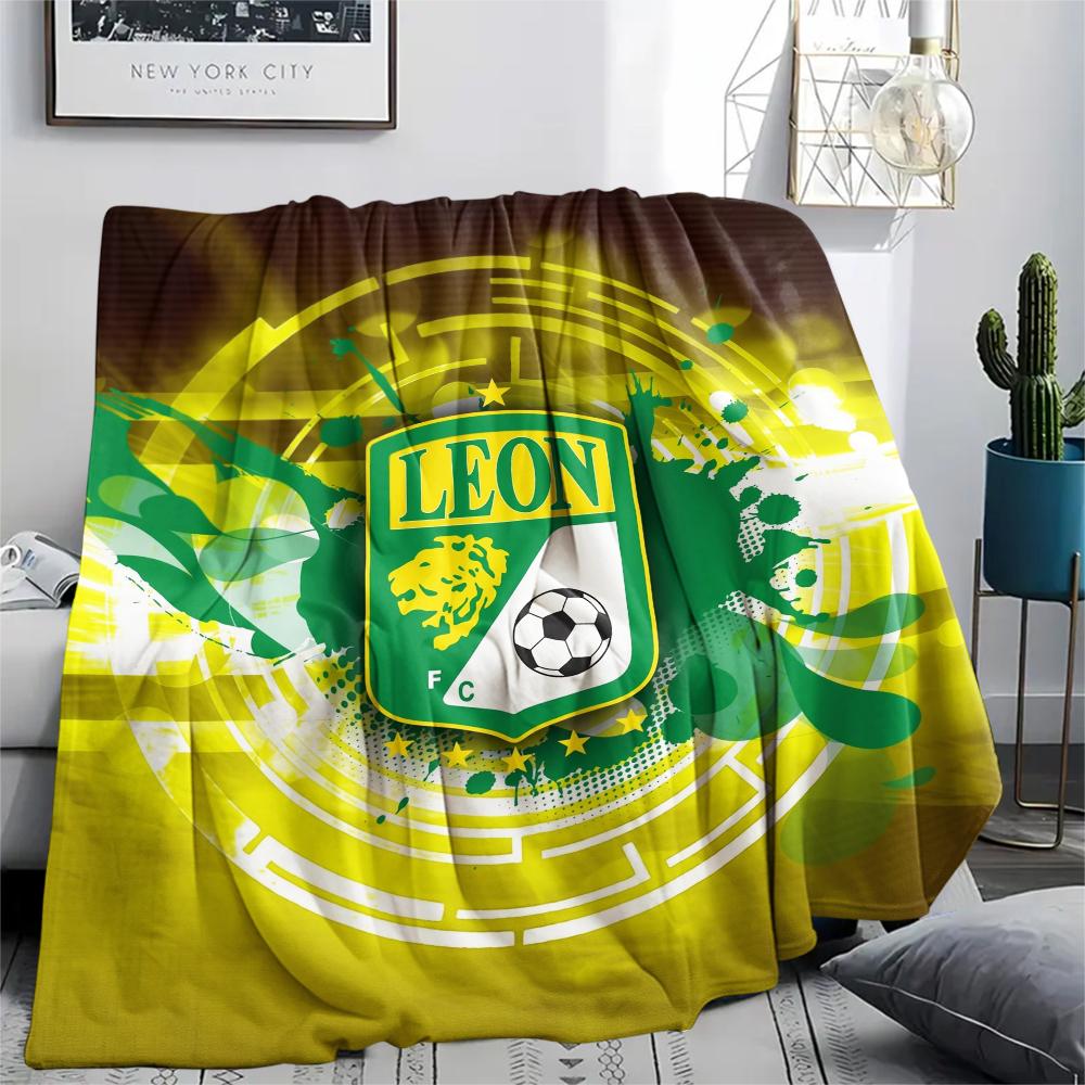 Leon FC,pattern Flannel Blanket, High Quality Comfortable for All Seasons, Home Decor, Warmth and Comfort, Perfect for Gifts.