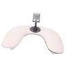 Nail Arm Rest for Nail Tech with Phone Holder U Shaped Manicure Hand Rest Tilted for Salon Home Use White
