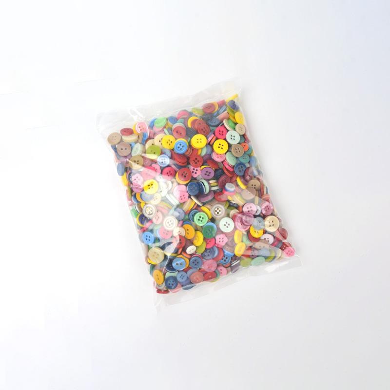 750-1000Pcs Round Resin Buttons Mixed Color Button Set 2/4Holes Button for Sewing Crafts DIY Button Painting Sewing Accessories
