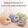 Cat Nest Bed Winter Warm Pet Cave Indoor Cats Padded House Tent Soft Plush Pet Bed Removable Washable for Cats And Puppies