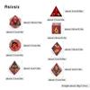 7 Pcs Red Resin Golden Number Sharp Edge Dice Polyhedral Dice Suitable for Role-Playing RPG    Board Game