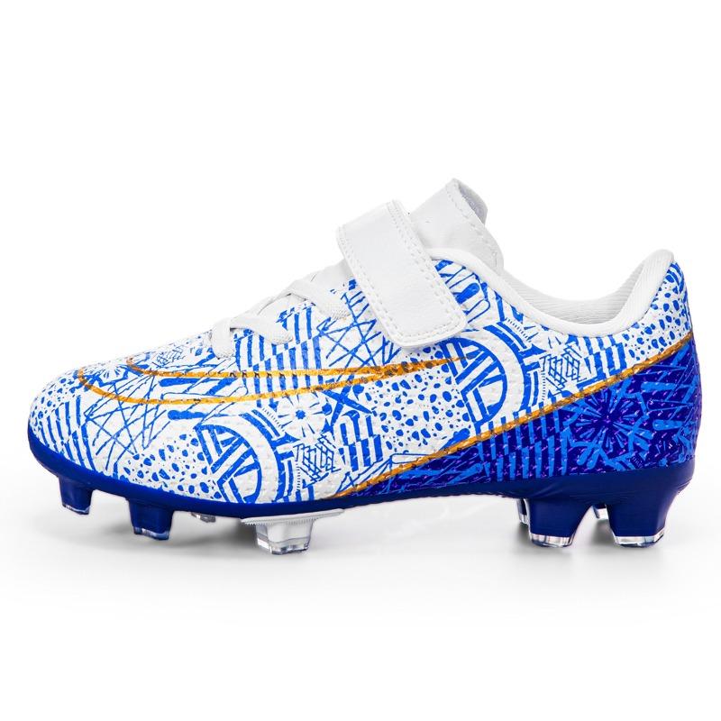 Children's Football Shoes Low-top Velcro New Breathable Student Professional Training Sneakers Indoor Foreign Minister Broken Nails