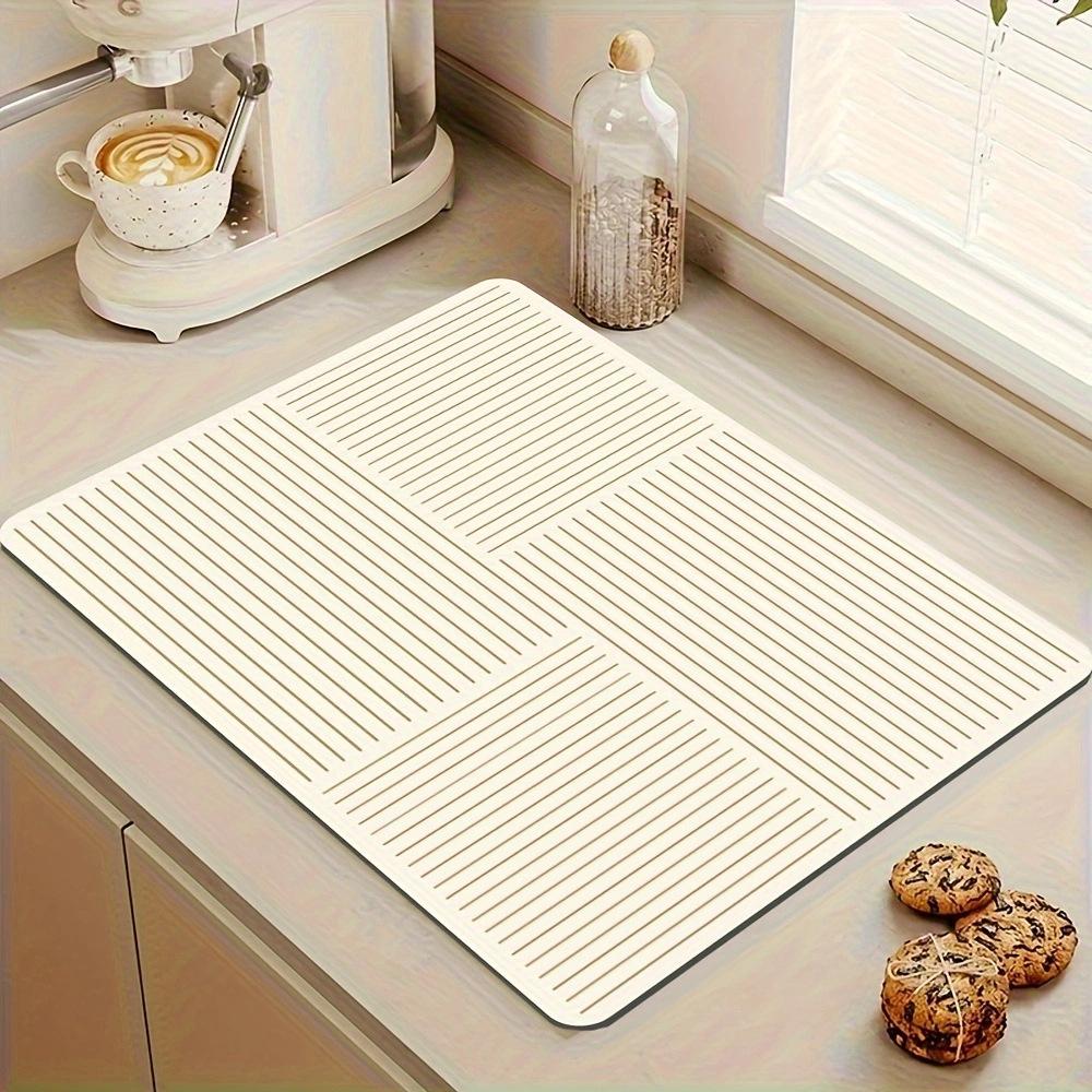 Simple Diatom Mud Non-slip Quick-dry Kitchen Mat - Water-absorbent & Easy to Clean Coaster