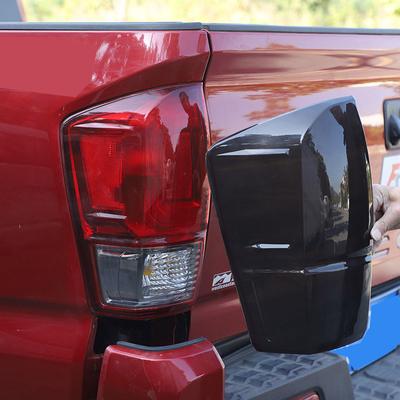 Siyah Toyota Tacoma 2016-2022 için araba arka lamba gölge fren gösterge ışığı geri vites lambası kararmış kuyruk lambası kapağı