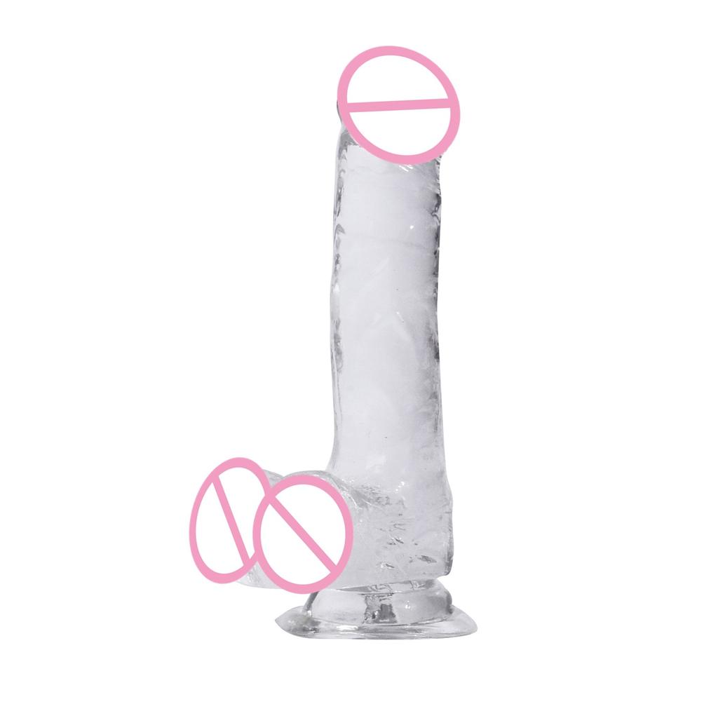 Transparent Glass Dildo Simulation Dildo Size Gun Machine Female Masturbation Stick Adult Sex Sex Product