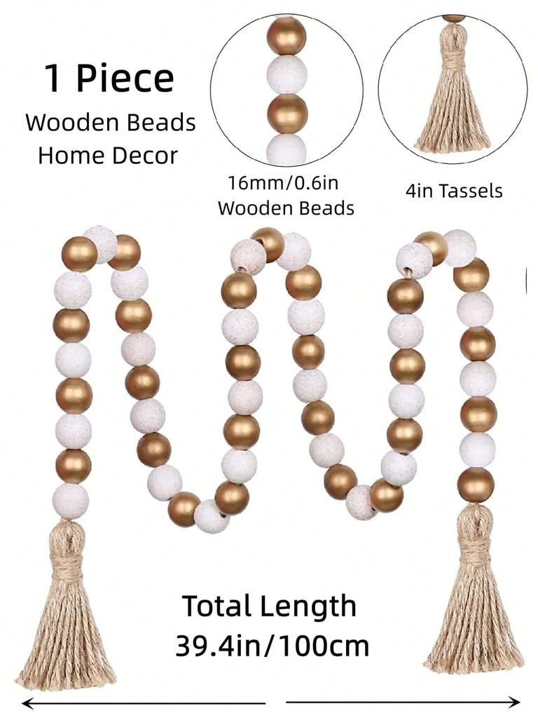 1pc Bead Decor Decoration Craft Home Party Decoration Items Retro Tassel Bead Skewers