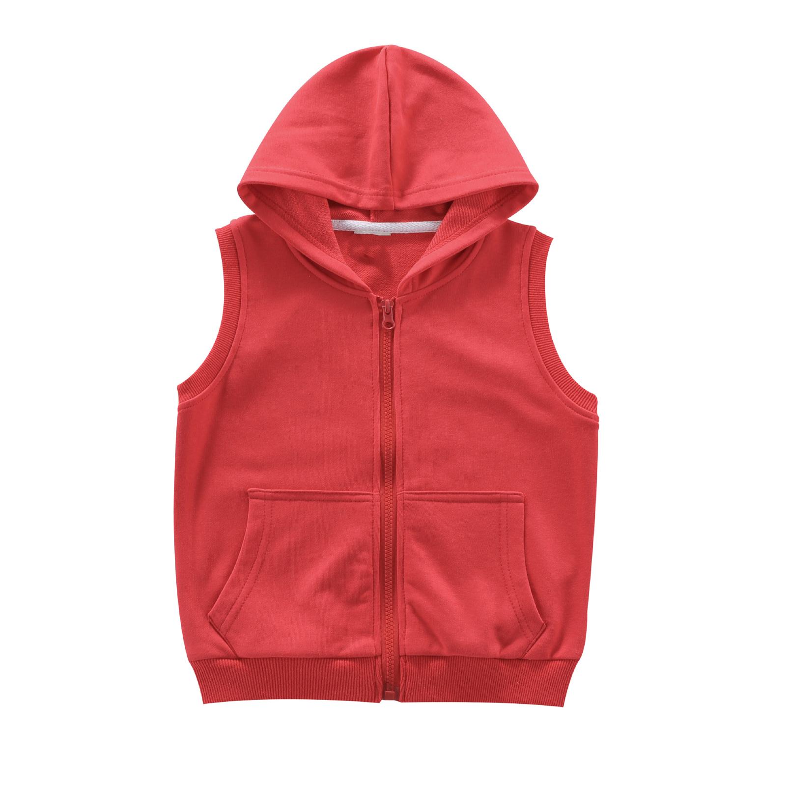 

Children s Fashionable Casual Vest Jacket 130 красный