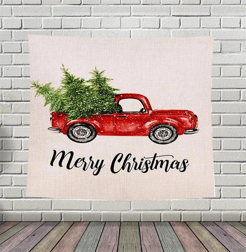 Christmas Cute Cartoon Tapestry Living Room Sofa Home Decoration Christmas Gift