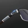 Herren Blaulichtfilter Fernsichtbrille Halbrahmen Business Lesebrille Ultraleicht Fernsichtbrille Schutzbrille