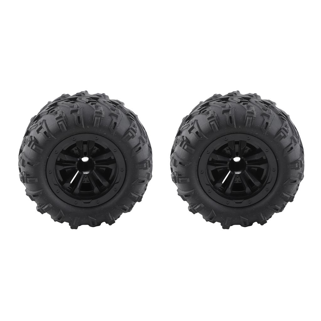 2 Pcs 85mm RC Car Tire 47mm Width 12mm Hex Adapter Rubber Car Replacement Tyres for SCY 16101 16102 1 16 RC Car