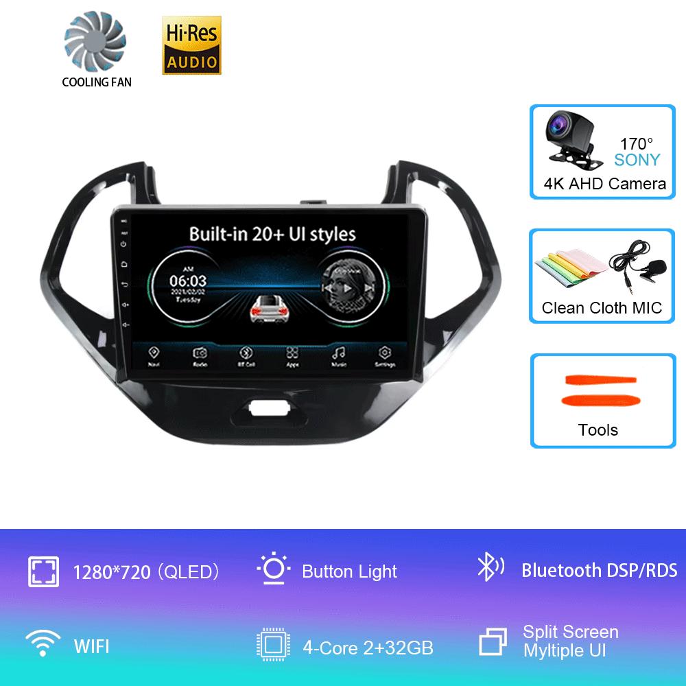 

Android 14 для Ford FIGO 2015 2016 2017 2018 Автомобильный радиоприемник Мультимедиа Видеоплеер Навигация GPS 5G WIFI Carplay Auto 360 Камера CHINA