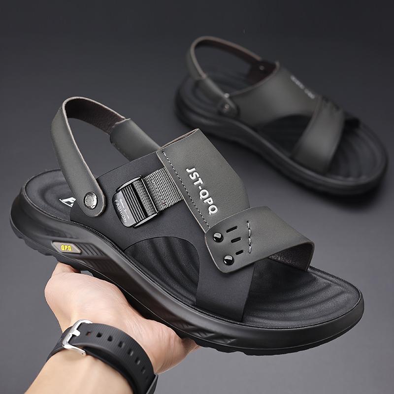 Fashion Quick Dry Man Slippers Dual-Purpose Man Sandals Casual Summer Shoes Mens Leisure Flip Flops Light Beach Shoes Wading Aqua Shoes