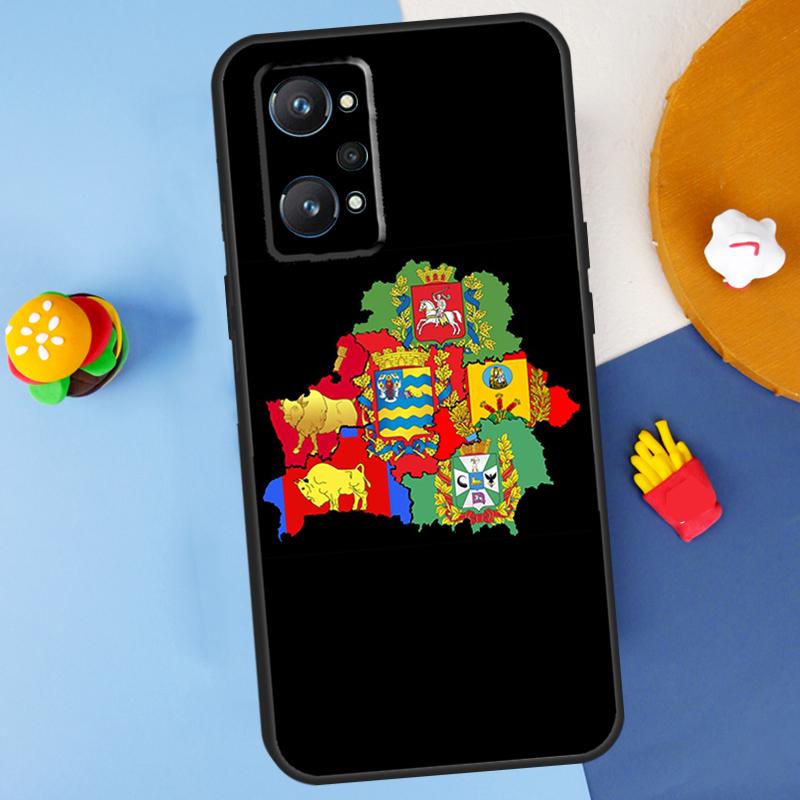 Belarus Flag Coat of Arms For Realme 11 10 12 13 14 Pro Plus GT 5 6 6T GT7 Pro C61 C53 C51 C21Y C25S C55 C67 C75 Case