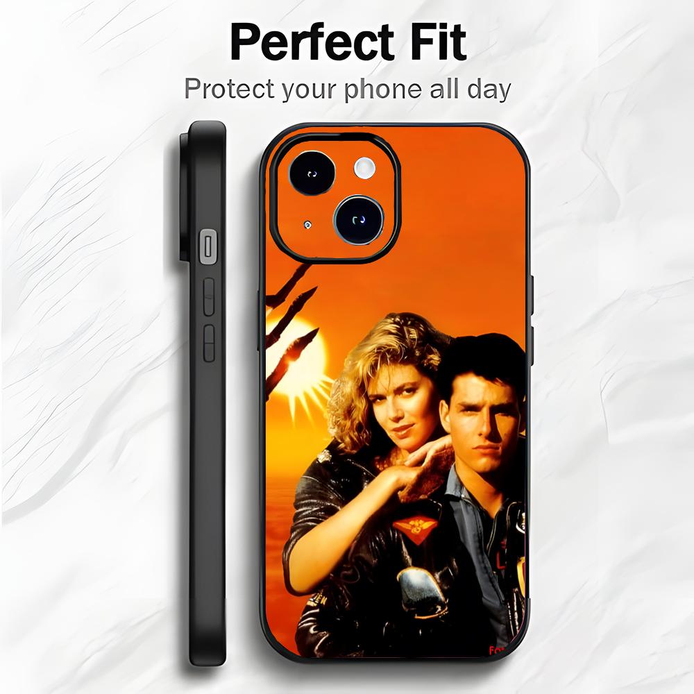 Classic American Movie T-Top Gun Phone Case Phone Case Soft Packaging Lightweight For iPhone17 16 15 14 13ProMax