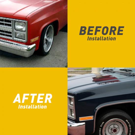 NEW Front Side Marker Lights Set For 81-91 Chevrolet C10 C20 C30 GMC C1500 C2500