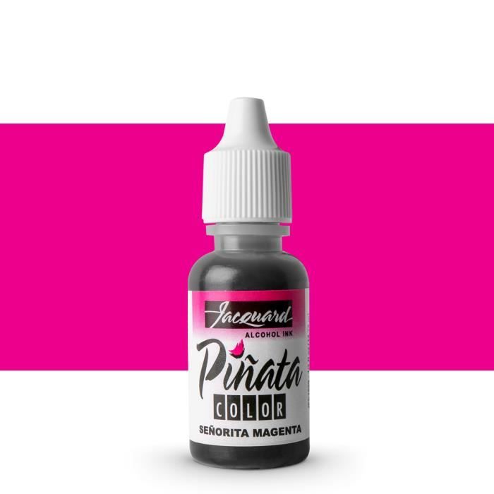 Jacquard : Piñata : Alcohol Ink : 0.5oz (14ml) : Senorita Magenta 011 : Ship By Road Only