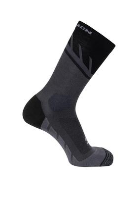 [Salomon] Socks SPEEDCROSS CREW Unisex Adult LC2164800 BLACK/Magnet/Quarry M 24.5-26.5cm