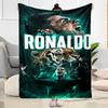 Ronaldo's Powerful Cristiano Celebration Blanket Durable Comfort Perfect for Bed Office Picnics Four Seasons Universal Modern