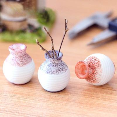 Hars Mini Vaas Kleinmondige Vaas Bloempot Tuinornament DIY Micro Landschap Bureau Decoratie Woondecoratie Accessoires