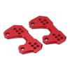 Motorcycle Adjustable Rearset Foot Pegs Mounting Base Replacement for YZF R3 R25 MT25 MT03 Red
